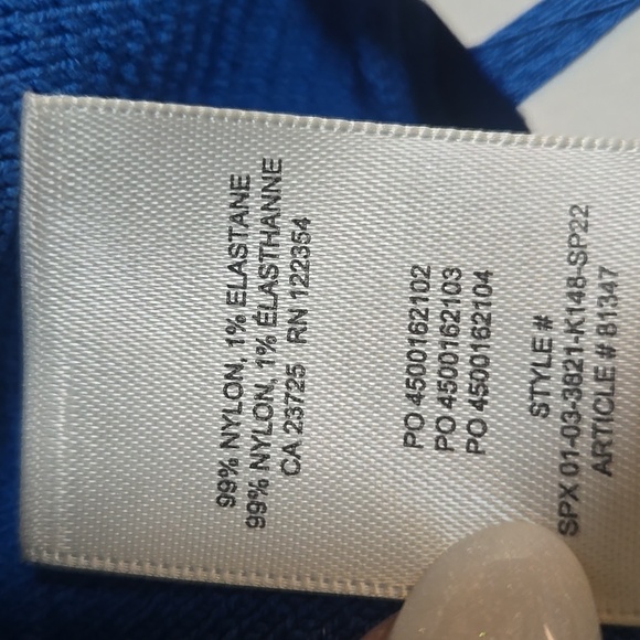 Babaton Blue Ribbed Tank Top - Picture 8 of 8